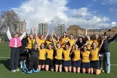 Photo of Ladies 1s team celebrating their final match (2026)!